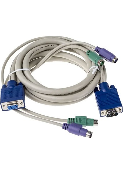 2 Metre Erkek Dişi Kvm Switch Kablosu Dişi Erkek Kvm Kablo