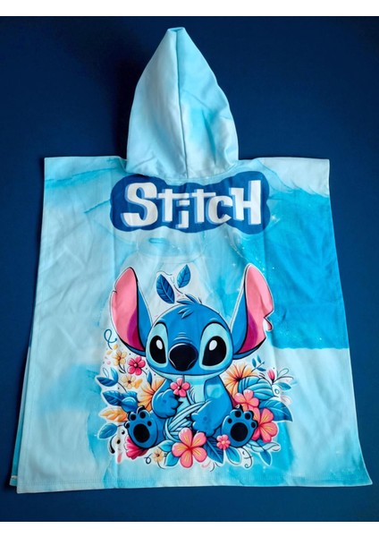 Kız Çocuk Panço Pelerin Plaj & Deniz Havlusu