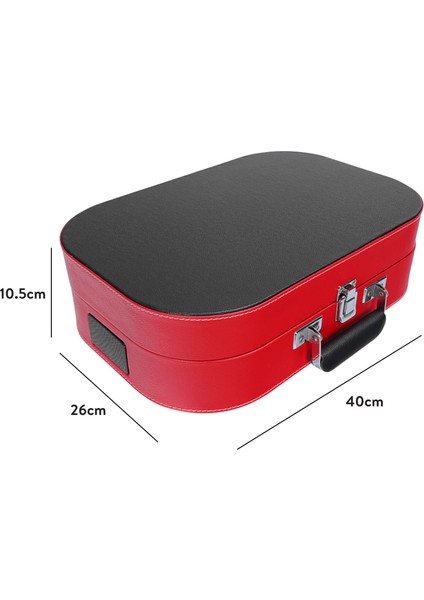 Nostalgia MN-101 Kırmızı USB + RCA + Bluetooth Destekli Müzik Kutusu fırsatları