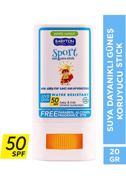Suya Dayanıklı Doğal Güneş Stick Spf 50
