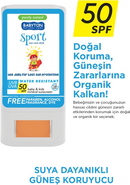 Suya Dayanıklı Doğal Güneş Stick Spf 50 modelleri