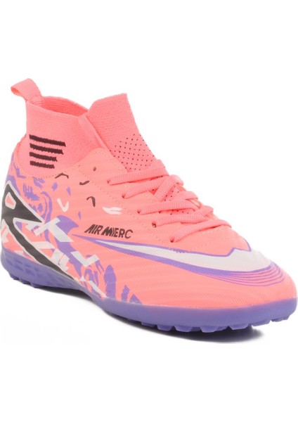 WJ-502 G Pembe Çoraplı Halı Saha Ayakkabısı