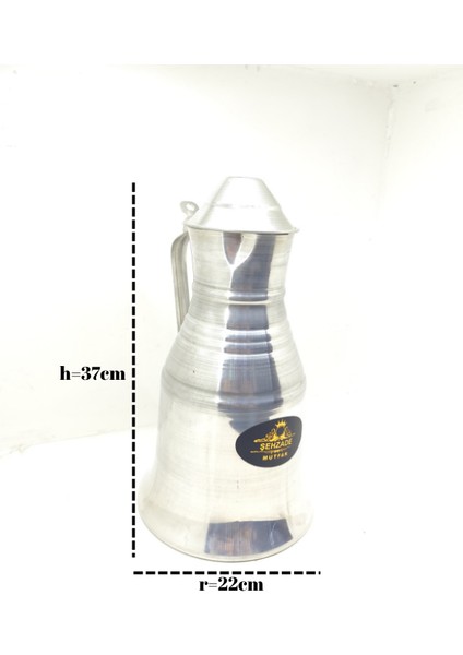 Şehzademutfak Şehzade Mutfak El Yapımı Alüminyum Güğüm 37 cm Yükseklik – 22 cm Çap – Su & Süt Taşıma Kabı modelleri