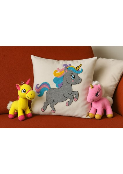 Unicorn Kırlent Kılıfı