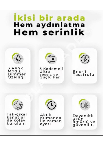 Aydınlatmalı Tavan Vantilatörü fırsatları