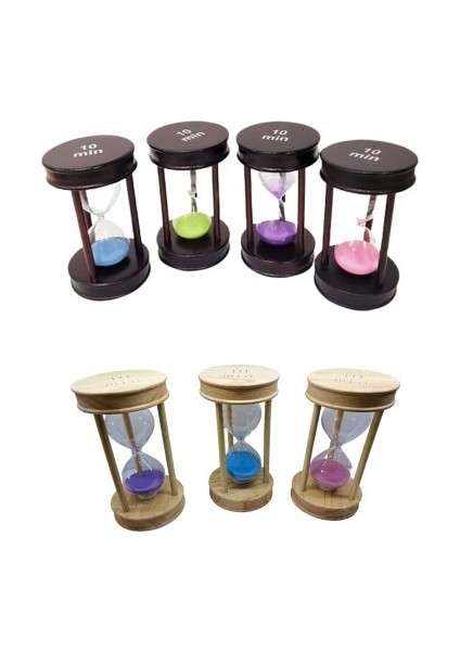 Dekoratif Ahşap 10 Dakika Kum Saati