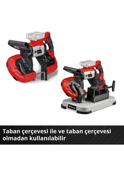 TE-MB 18/127 U Li-Solo Power X-Change Akülü Şerit Testere (18 V, 115 mm Kesim Yüksekliği, 127 mm Kesim Genişliği, Taban, LED Aydınlatma, 2x Şerit, Akü dahil değildir) - 4504215