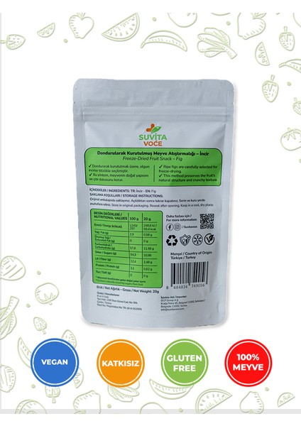 Kuru İncir Meyve Cipsi – Dondurularak Kurutulmuş Freeze Dried | Glutensiz · Katkısız modelleri
