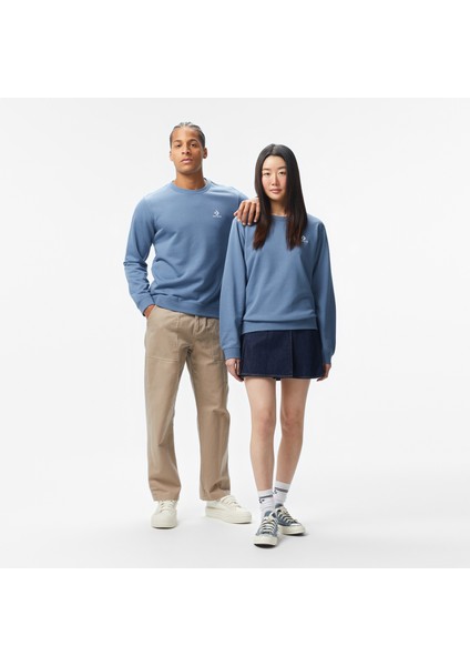 Classic Unisex Mavi Sweatshirt modelleri