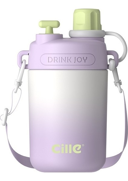 Xile Termos Bardak Çocuk Pipetli Bardak Su Bardağı (Yurt Dışından)