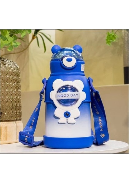 Sevimli Öğrenci Çocuk Paslanmaz Çelik Hasır Yalıtımlı Su Bardağı (Yurt Dışından)