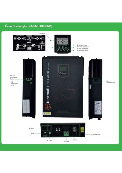 Solarix 3kw MH100 Pro Serisi fiyatları