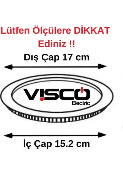 Visco 12W LED Slim Panel IP20 Beyaz(Ölçüler Açıklamada) fiyatları