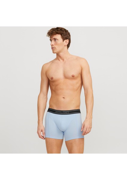 Erkek Logolu 3'lü Düz Renk Boxer Paketi - Aiden fırsatları