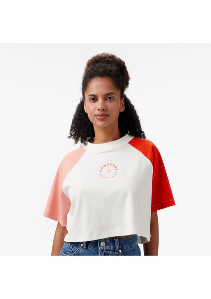 Star Chevron Baskılı Kadın Krem T-Shirt fırsatları