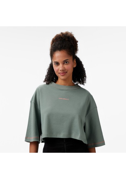 Star Chevron Baskılı Kadın Yeşil T-Shirt fırsatları