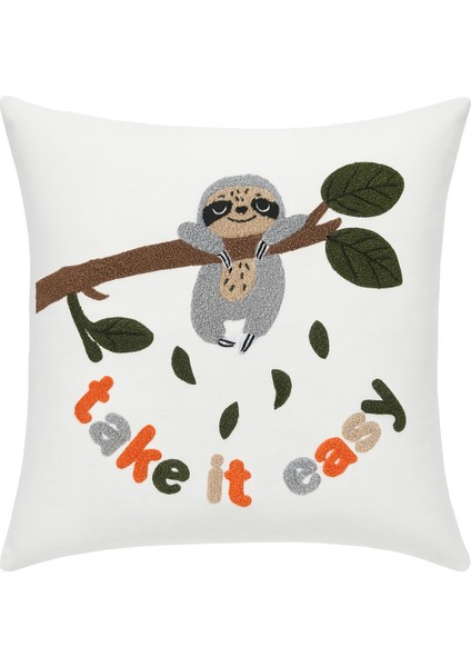 Tembel Hayvan Kırlent Kılıfı