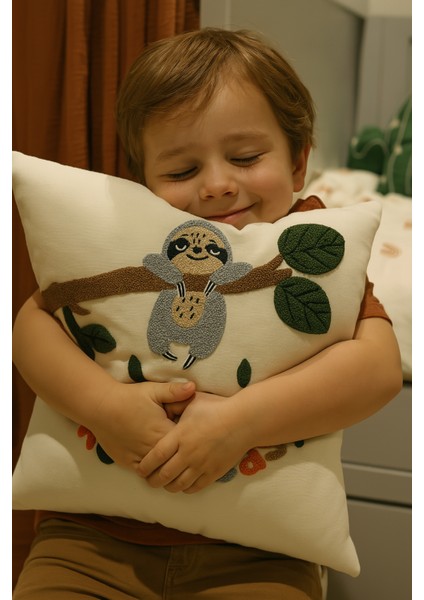 Tembel Hayvan Kırlent Kılıfı modelleri