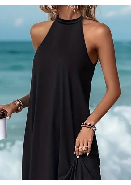 Kadın Daire Yakalı Reglan Kol Viskon Elbise fiyatları