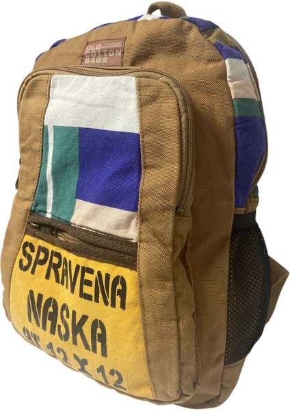 Kaliteli Renkli Vintage Salaş Disayn Günlük Sırt Gezi Okul Seyahat Çantası 28 cm x 37 cm modelleri