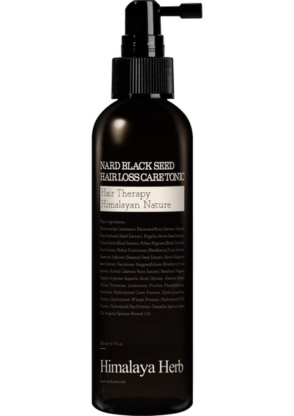 Black Seed Hair Loss Care Tonic - Nard Çörek Otu Özlü Saç Dökülmesine Yardımcı Tonik (200 ml x 2 Adet)
