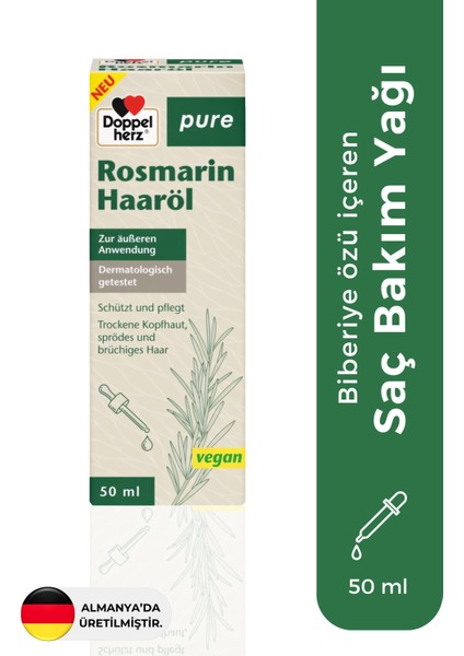 Pure Biberiye Yağı Içeren Saç Bakım Yağı - 50 ml