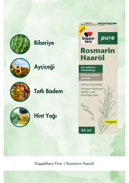 Pure Biberiye Yağı Içeren Saç Bakım Yağı - 50 ml fırsatları