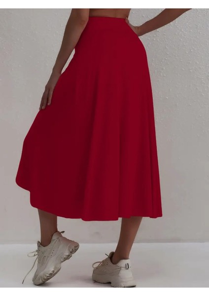 Giyimodam Kadın Cep Detay Taytlı Sandy Etek