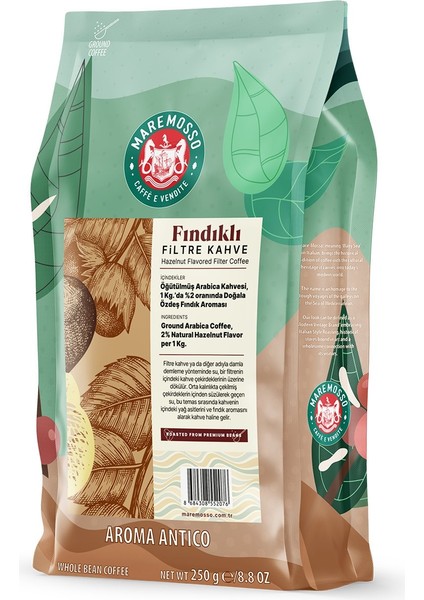 ê Fındık Aromalı Filtre Kahve 250 Gr