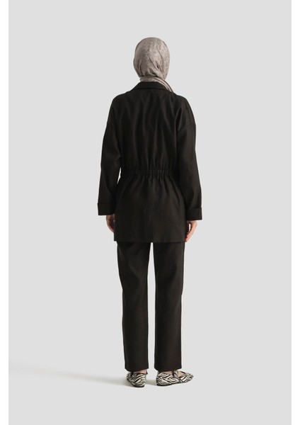 Keten Takım 25YD9158 Siyah fırsatları