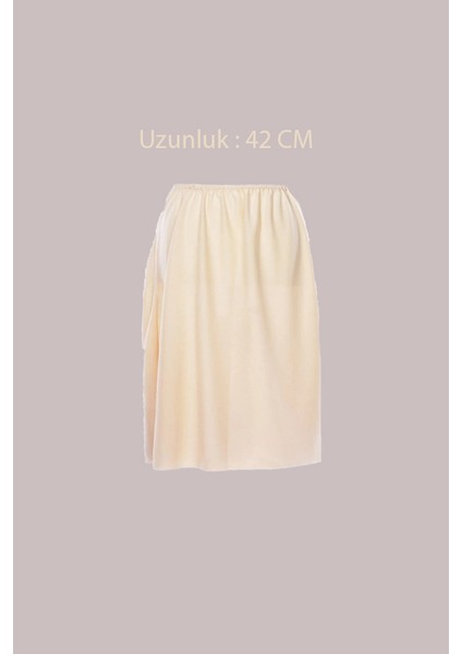 Kadın Etek Altı Midi Boy Jüpon Astar