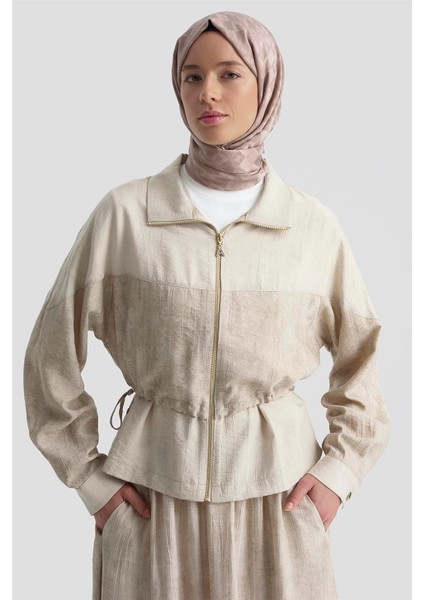 Efekt Kumaşlı Ceketli Takım 25K6105 Vizon fiyatları