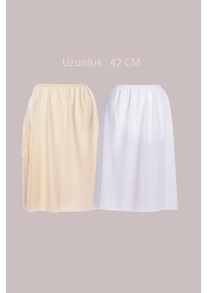 Kadın Etek Altı Midi Boy Jüpon Astar