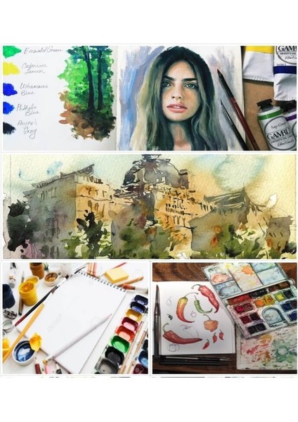 Resim Kağıdı, Sulu Boya Kağıdı, A3 (297X420MM) 200GR-20 Sayfa fiyatları