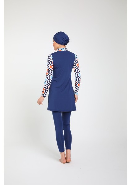 Tam Kapalı Yarım Fermuarlı Tesettür Mayo fırsatları