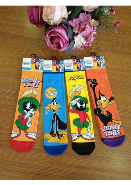 Unısex Looney Tunes Soket Patik Çorap Karışık Desen Tekli fırsatları