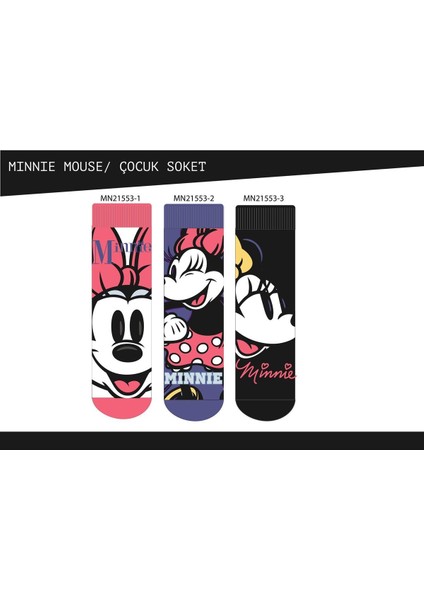 Minnie Mouse Soket Çorap 21553 Tekli