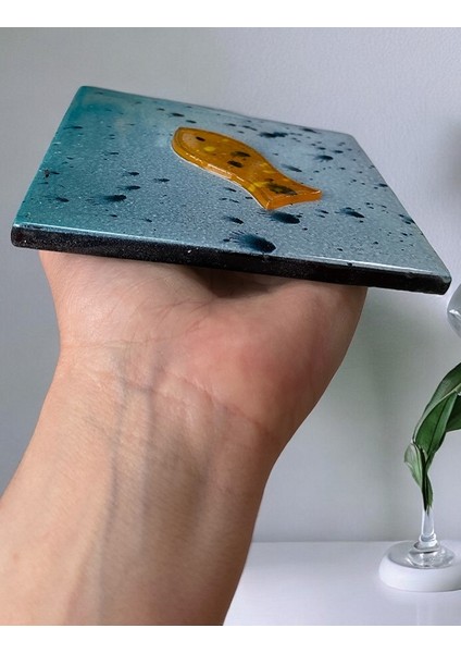 Banyo Gideri Kapatıcısı 12*12 Dekorafir Süzgeç Kapağı Cam Süzgeç Kapağı Gider Kapatıcı