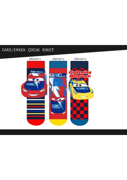Mcqueen Cars Soket Çorap 21557 Tekli