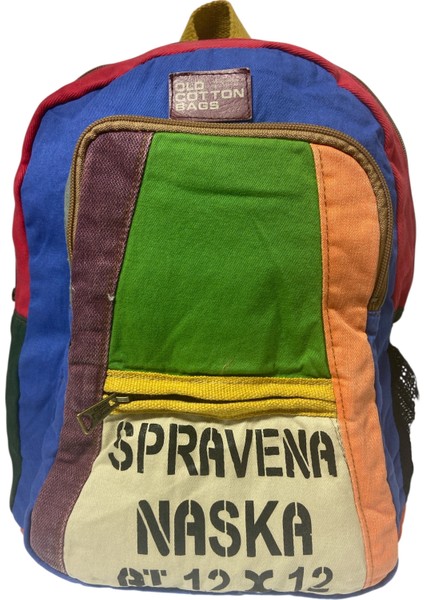 Kaliteli Renkli Vintage Salaş Disayn Günlük Sırt Gezi Okul Seyahat Çantası 28 cm x 37 cm fiyatları