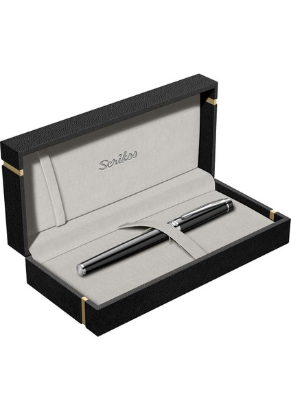 & WizDesign 38 Dolma Kalem Siyah Krom M Uç LÜKS KUTULU / ÖMÜR BOYU GARANTİLİ / KİŞİSELLEŞTİRİLEBİLİR fiyatları