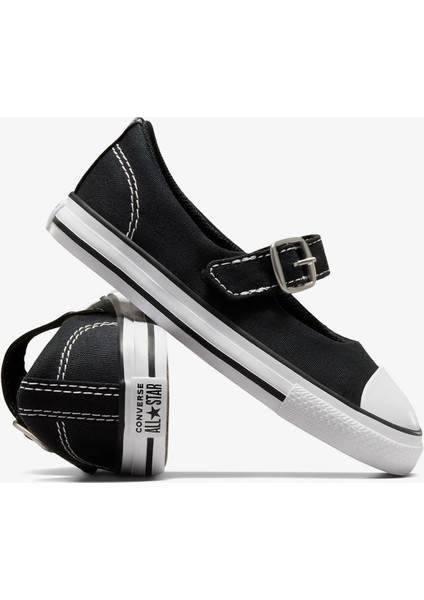 Chuck Taylor All Star Dainty Mary Jane Bebek Siyah Babet