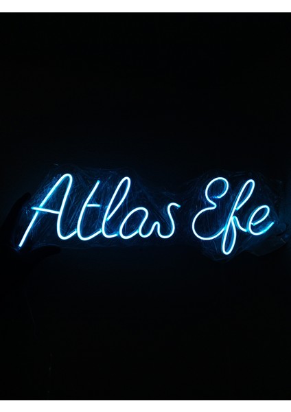 8 Harfli Kişiye Özel Neon LED Yazı – Isim Yazılı Dekoratif Duvar Işığı