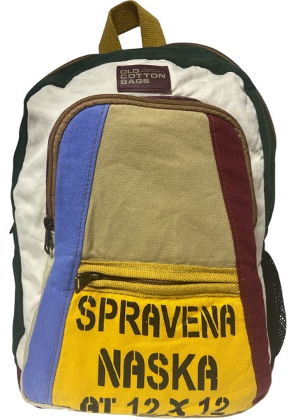 Kaliteli Renkli Vintage Salaş Disayn Günlük Sırt Gezi Okul Seyahat Çantası 28 cm x 37 cm fiyatları