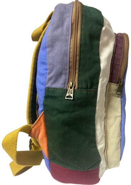 Kaliteli Renkli Vintage Salaş Disayn Günlük Sırt Gezi Okul Seyahat Çantası 28 cm x 37 cm fırsatları