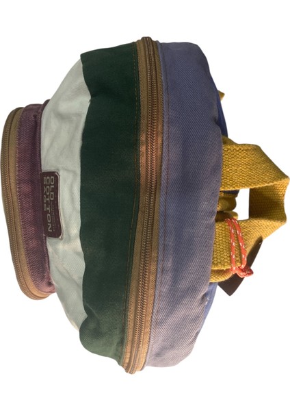 Kaliteli Renkli Vintage Salaş Disayn Günlük Sırt Gezi Okul Seyahat Çantası 28 cm x 37 cm