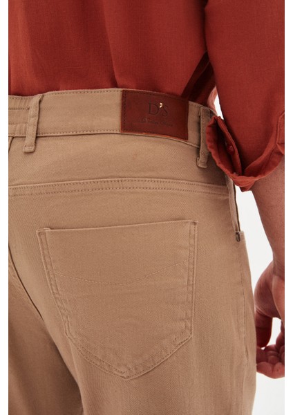 Ds Damat Slim Fit Bej Gabardin Denim Pantolon indirimleri