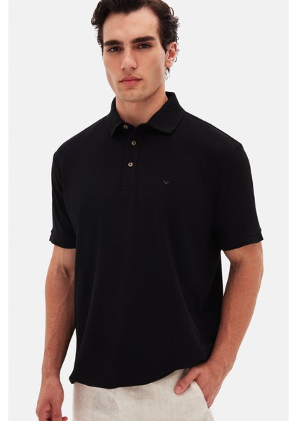 Ds Damat Regular Fit Siyah Pike Dokulu T-Shirt 4HC146551001M fiyatları