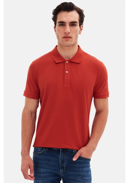 Ds Damat Regular Fit Tarçın %100 Pamuklu Uzun Ömürlü Kıvrılmaz Polo Yaka Nakışlı T-Shirt fiyatları