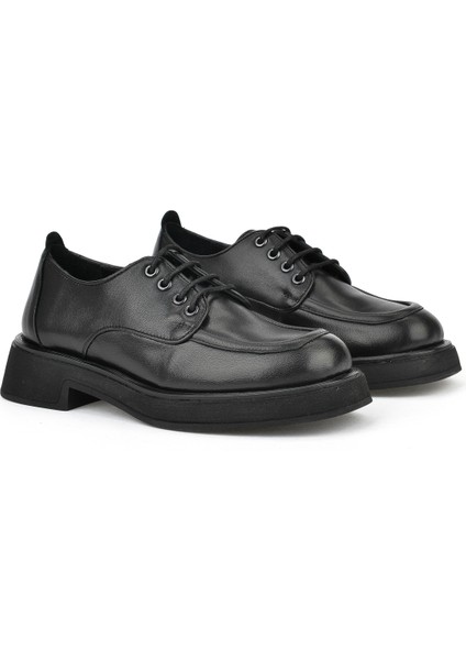 , Kadın Hakiki Deri Ayakkabı 1531050Z25100939K Siyah indirimleri